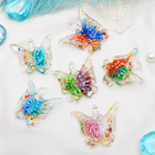 Кулон "Муранское стекло" бабочка, цвет МИКС, 45 см - Фото 1