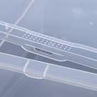 Ящик для хранения, 25 л, 53×37×18 см, с крышкой, прозрачный - Фото 3