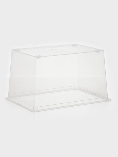 Ящик для хранения, 50 л, 53×38×30 см, с крышкой, прозрачный