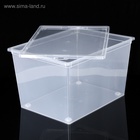 Ящик для хранения, 50 л, 53×38×30 см, с крышкой, прозрачный - Фото 8