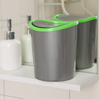 Контейнер для мусора, 1.6 л, настольный, МИКС