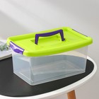 Контейнер для хранения, 4 л, 29×19×13 см, с крышкой, салатовый - Фото 1