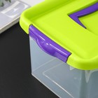 Контейнер для хранения, 4 л, 29×19×13 см, с крышкой, салатовый - Фото 3