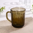 Кружка Elica, 250 мл, стекло, коричневая - Фото 2