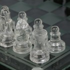 Игра настольная «Шахматы», стеклянные, доска прозрачная, 24х24 см УЦЕНКА - Фото 3