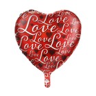 Шар фольгированный 18" Love "Сердце", цвет красный - Фото 2