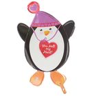 Шар фольгированный 27" "Пингвин с сердцем" - Фото 2