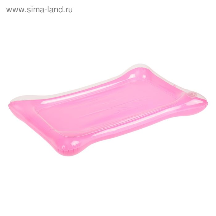 Коврик надувной для игры песком 32*44, цвет розовый - Фото 1