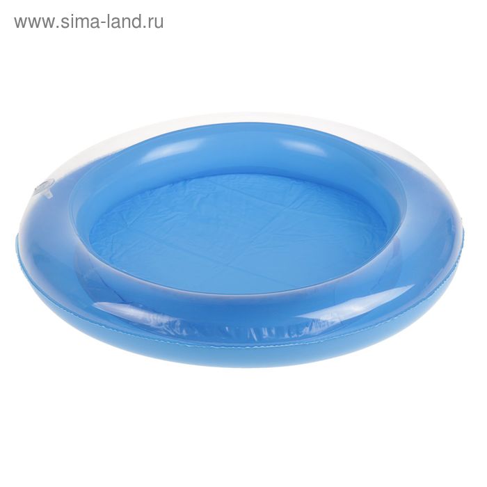Коврик надувной для игры песком диаметр 46 см, цвет голубой - Фото 1