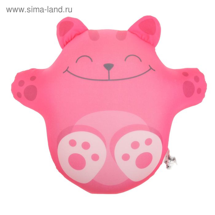 Мягкая игрушка-антистресс "Волшебный котик" цвет розовый, 33 см - Фото 1