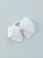 Бант для волос на резинке «Школьница», горох, 9 см, белый - Фото 6