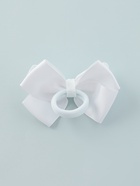 Бант для волос на резинке «Школьница», клеточка, 9 см, белый - Фото 7