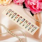 Невидимка для волос "Яркая" (набор 10 шт) 4,8 см пальмы - Фото 2