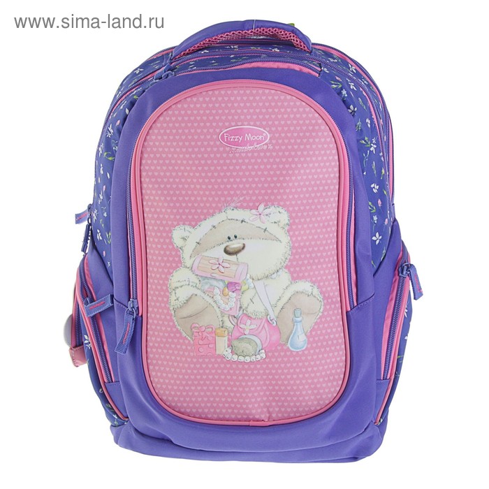 Рюкзак школьный эргономичная спинка для девочки Proff 38*29*18 Fizzy Moon, сиреневый/розовый FM17-BP-08 - Фото 1