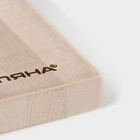 Доска разделочная Доляна «Классика», 35×25×2 см, берёзa - Фото 3