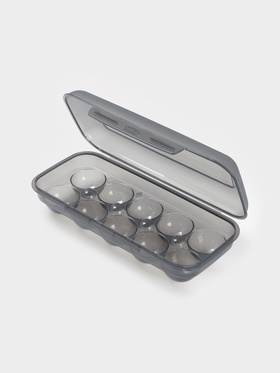 Контейнер для хранения яиц IDEA, 10 ячеек, 26.5×11.5×7 см, пластик, МИКС