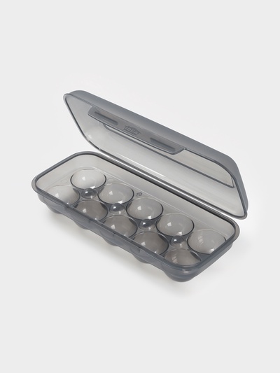 Контейнер для хранения яиц IDEA, 10 ячеек, 26.5×11.5×7 см, пластик, МИКС