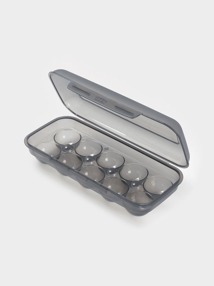 Контейнер для хранения яиц IDEA, 10 ячеек, 26.5×11.5×7 см, пластик, МИКС - Фото 1