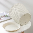 Горшок для цветов с поддоном «Ротанг», 4.7 л, d=15 см, h=14 см, пластиковый, белый - Фото 8