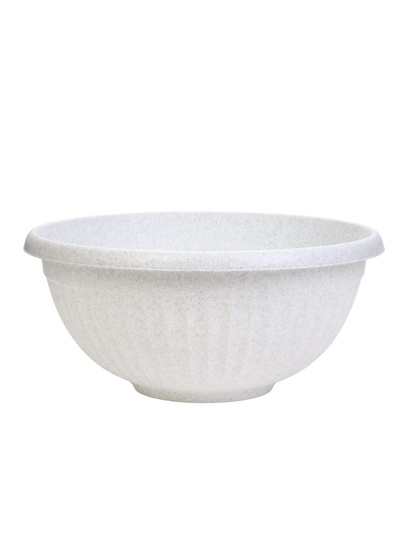 Кашпо-миска для цветов IDEA «Ливия», 11.5 л, d=40 см, мраморное