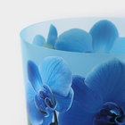 Горшок для орхидей с поддоном «Деко», 2,4 л, цвет голубой - Фото 3