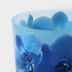 Горшок для орхидей с поддоном IDEA «Деко», 2.4 л, пластиковый, голубой - Фото 4