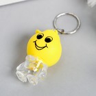 Фонарик брелок для ключей на кольце «Смайлик в кепке», мигает, 5×3×2.5 см, МИКС - Фото 2