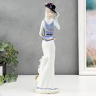 Сувенир керамика "Девушка с саксофоном и собакой" 30х8х8 см - фото 24563052