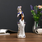 Сувенир керамика "Девушка с саксофоном у колонны" 28х9х6,5 см - фото 318627205