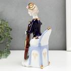 Сувенир керамика "Девушка с контрабасом" 22,5х10х9 см - фото 21819239