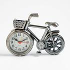 Часы - будильник настольные "Велосипед", дискретный ход, d-7 см, 13.5 х 18.5 см, АА - фото 17397451