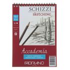 Блокнот для рисунков А5, 50 листов на гребне Fabriano Аccademia sketching, 120 г/м² - Фото 1