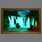 Картина с подсветкой "Водопад со львами" 73*114см - Фото 2