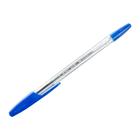 Ручка шариковая Office Style 820, узел 0.7 мм, чернила синие, корпус прозрачный - Фото 2