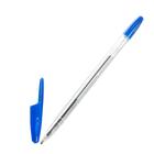 Ручка шариковая Office Style 820, узел 0.7 мм, чернила синие, корпус прозрачный - Фото 3