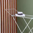 Сушилка для белья напольная складная, рабочая длина 18 м, высота от пола 95 см, ширина 54 см, белая - Фото 2