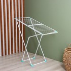 Сушилка для белья напольная складная, рабочая длина 18 м, высота от пола 95 см, ширина 54 см, белая - Фото 4