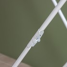 Сушилка для белья напольная складная, рабочая длина 18 м, высота от пола 95 см, ширина 54 см, белая - Фото 7