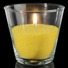 Свечной песок жёлтый 0,45кг + 3 фитиля - Фото 1