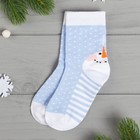 Носки детские «Снеговик» 18-20 см, 7-9 лет, 80% хл.,17% п/э, 3% эл. - Фото 1