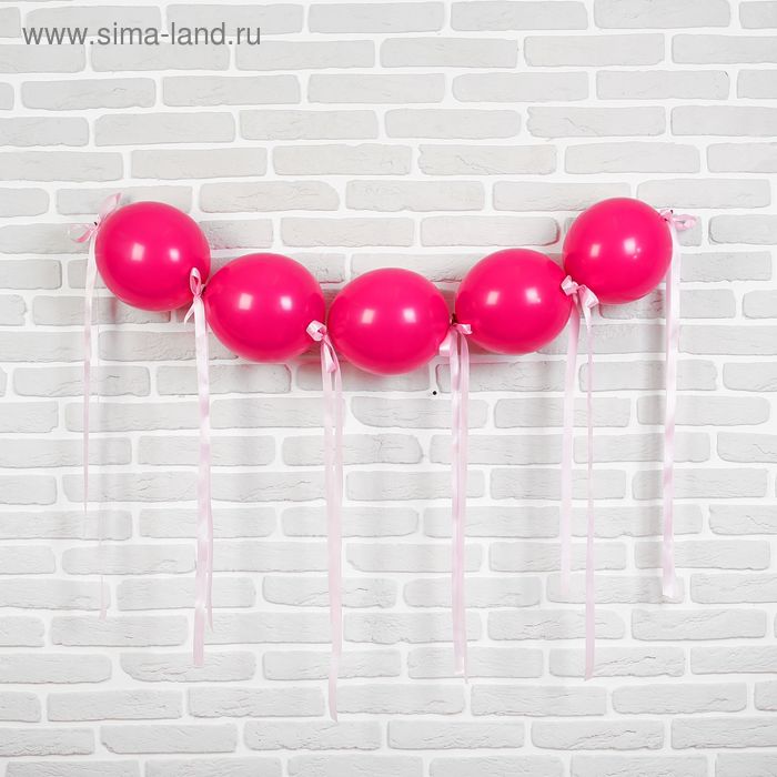 Гирлянда из воздушных шаров "Принцесса", набор: 5 линколунов, лента, декор - Фото 1
