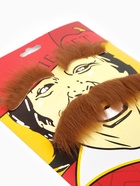 Карнавальные усы с бровями, коричневые - Фото 2