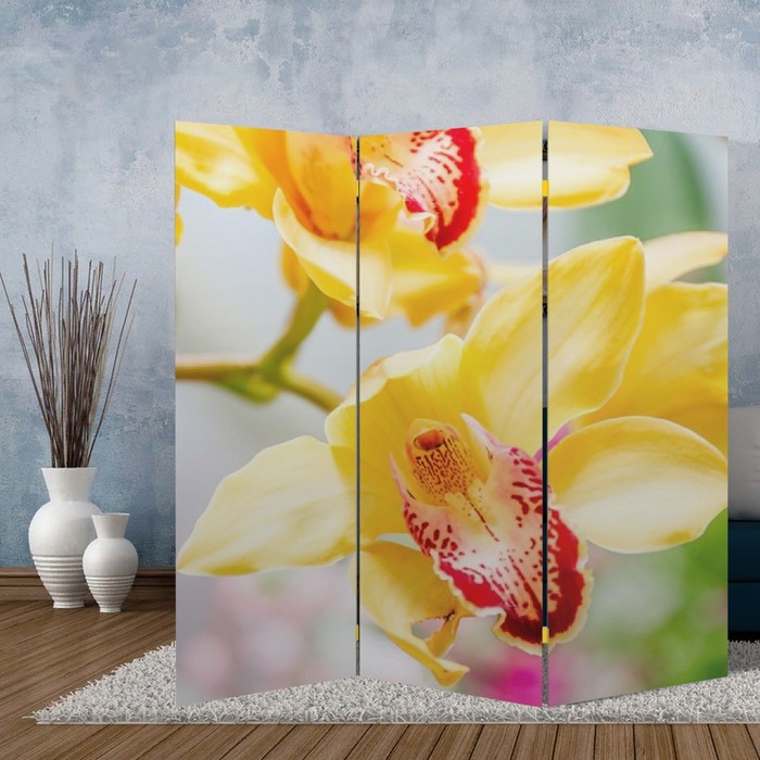Ширма "Орхидеи", 150 х 160 см - фото 2049009