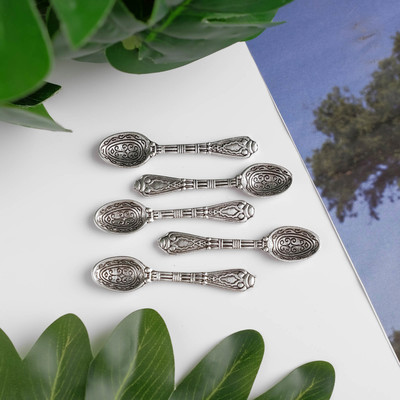 Сувенир кошельковый металл "Ложка резная" (В28849) 5х1,1 см