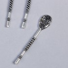 Сувенир кошельковый металл "Ложка цветочная" (29981) 5х1,1 см - Фото 2