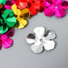 Набор для творчества пайетки 10 граммов "Разноцветные цветочки" 1,5х1,5 см - Фото 2