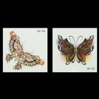Татуировка на тело "Росписная бабочка" МИКС 6х6 см - Фото 2