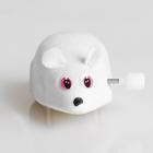 Мышь заводная, 7 см, белая - Фото 5