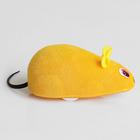 Мышь заводная, 7 см, жёлтая - Фото 2