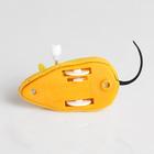 Мышь заводная, 7 см, жёлтая - Фото 5